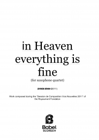 In Heaven Everything is Fine